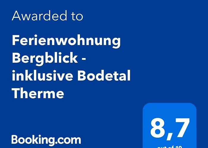 Bergblick - Inklusive Bodetal Therme